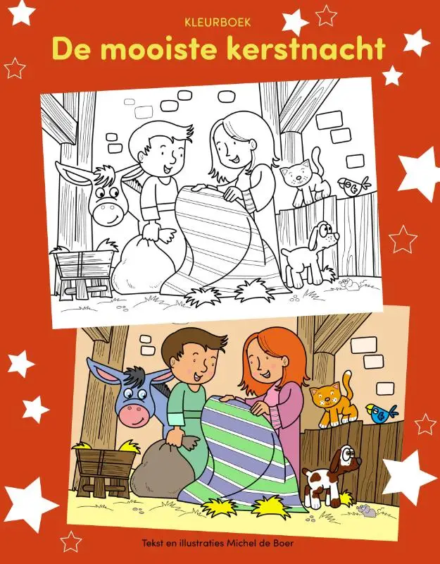 Mooiste kerstnacht kleurboek