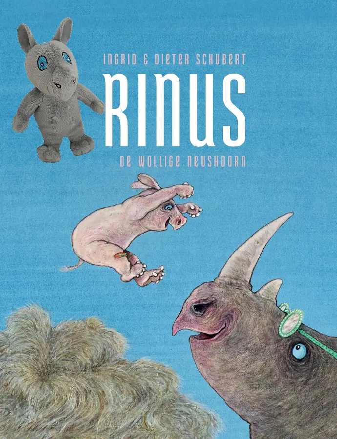 Rinus, de wollige neushoorn met knuffel