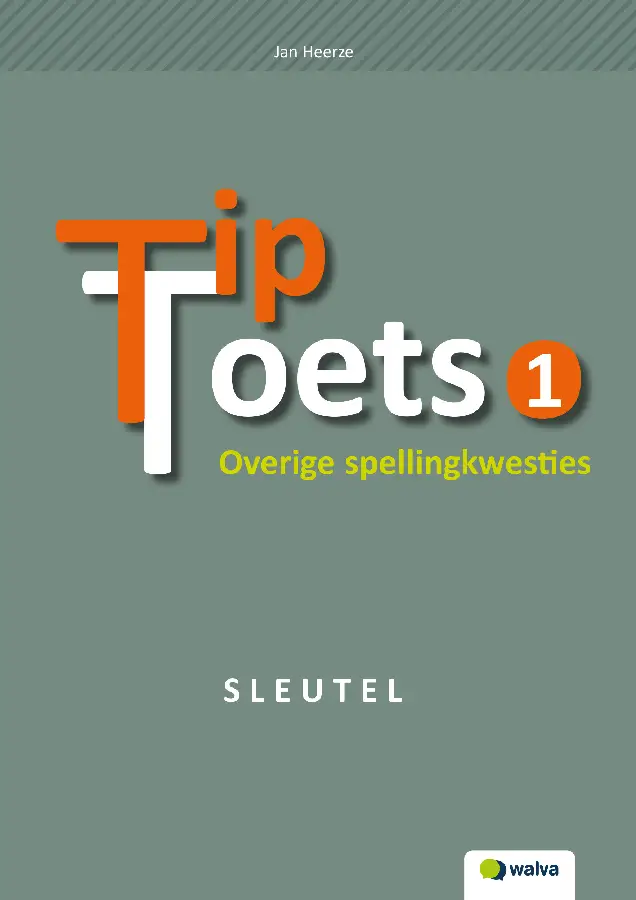 Tiptoets / 1 Sleutel