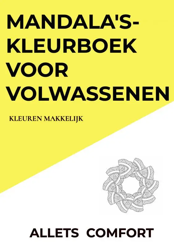 Mandala's-kleurboek voor volwassenen-Kleuren Makkelijk-A5 Mini- Allets Comfort