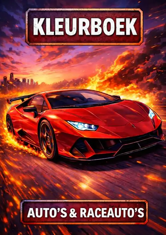 Kleurboek, Auto's & Raceauto's