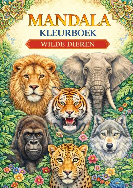 Mandala Kleurboek, Wilde dieren