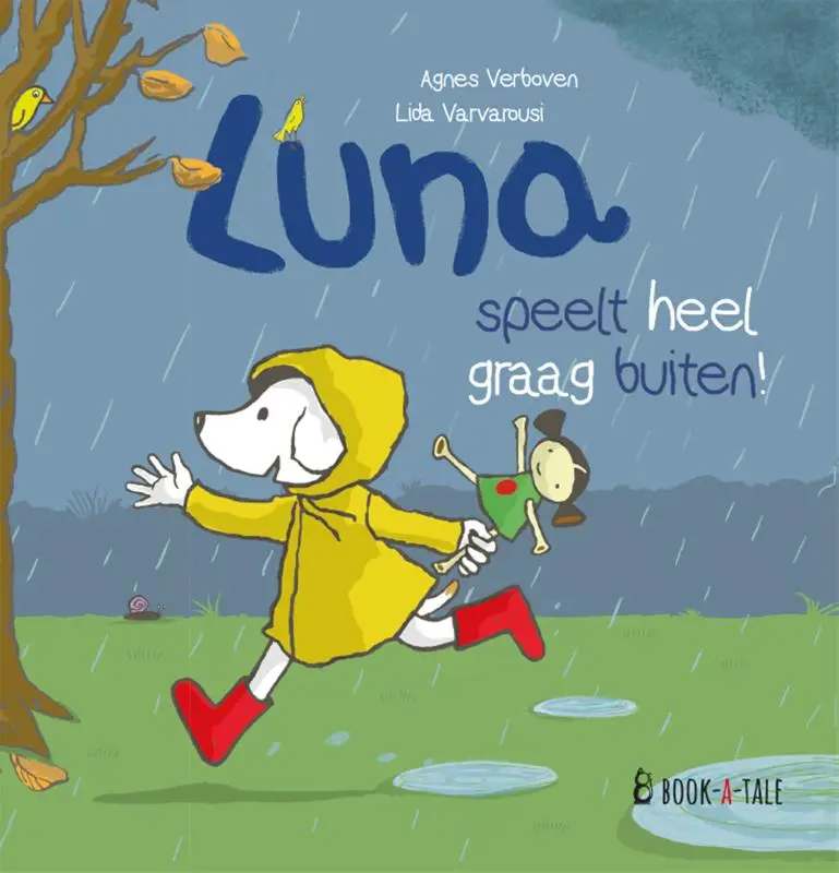 Luna speelt heel graag buiten!