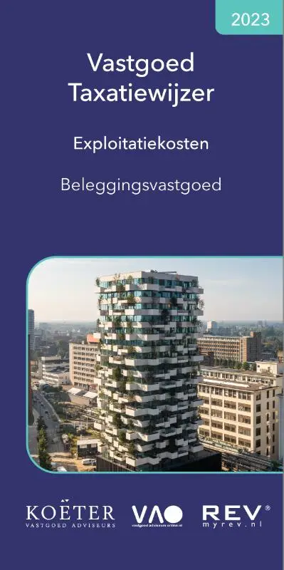 Vastgoed taxatiewijzer exploitatiekosten beleggingsvastgoed / 2023