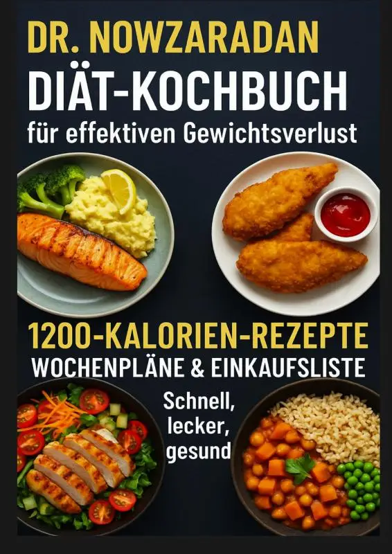 Dr. Nowzaradans Diät-Kochbuch für effektiven Gewichtsverlust: 1200-Kalorien-Rezepte, Wochenpläne & Einkaufsliste - schnell, lecker, gesund