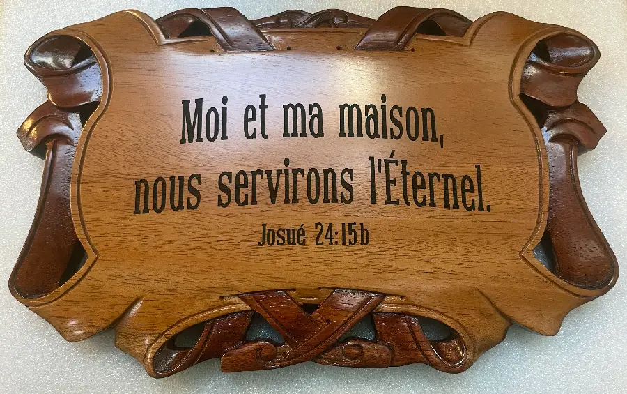 Wandbord 28.5x17 moi et ma maison,nous