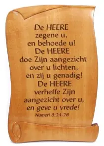 Wandbord 20x13cm de HEER numeri 6:24-26