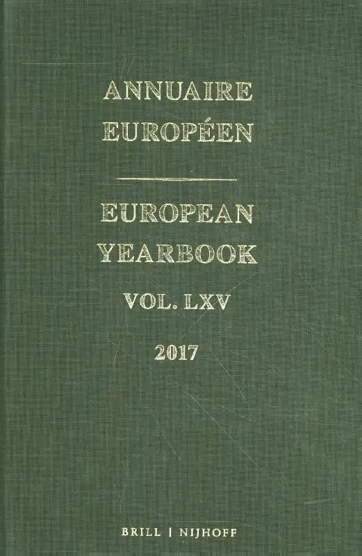 European Yearbook / Annuaire Européen / Volume 65 2017