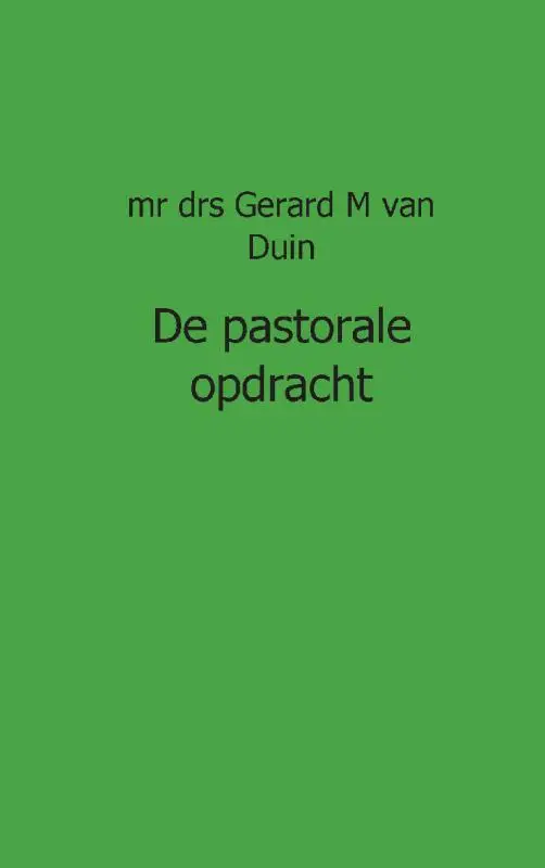 De pastorale opdracht
