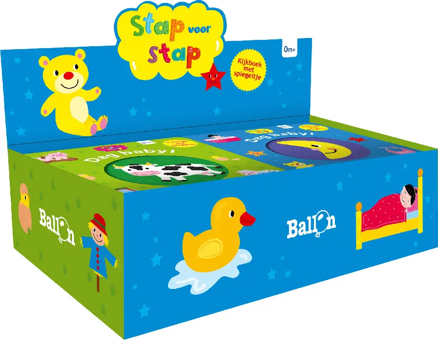 Toonbankbox dag baby  blauw/groen