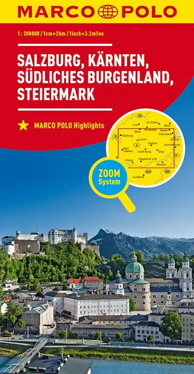 Marco Polo Wegenkaart 02 Salzburg, Karinthië, Stiermarken