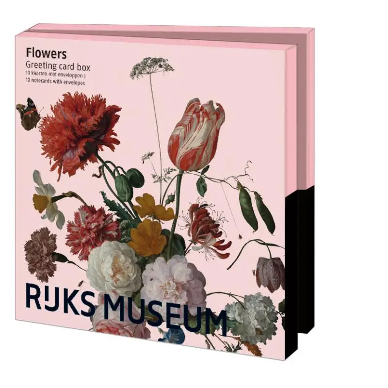 Set Wenskaartenmapjes - Bekking & Blitz - Rijksmuseum Amsterdam - Flowers - Tulpen Jacob Marrel