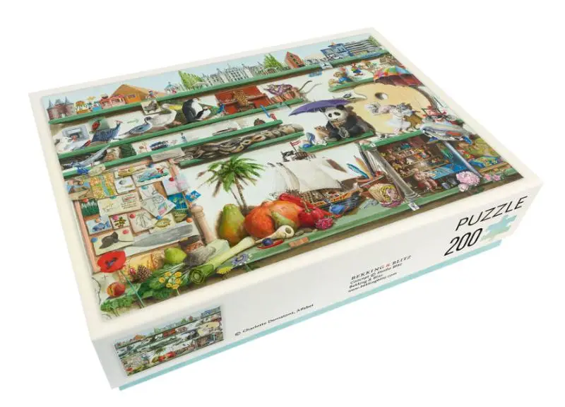 Puzzel - 200 stukjes -  Prentenboek Alfabet - letter P - Charlotte Dematons