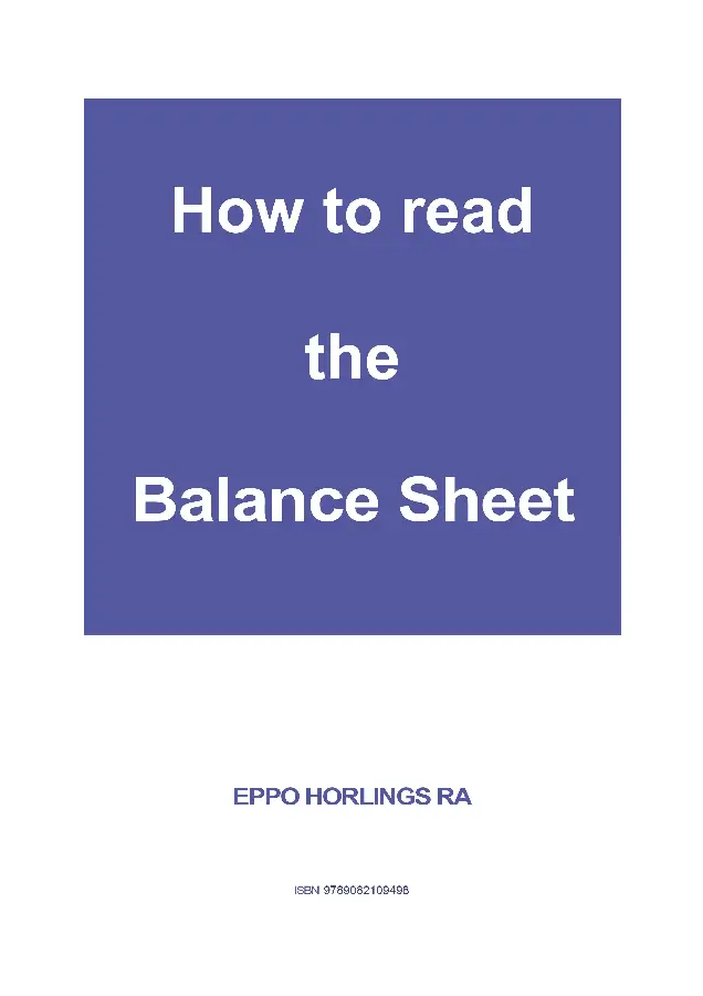 How to read the Balance Sheet