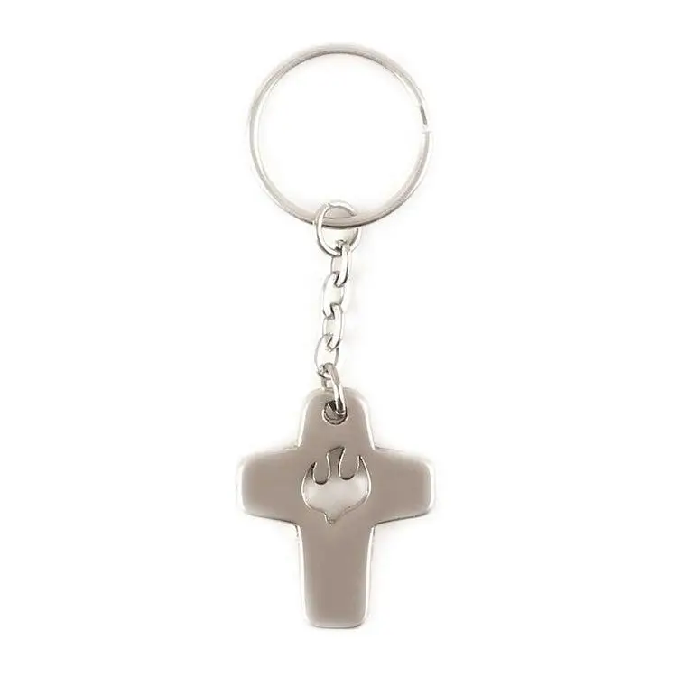 Metal cross with dove