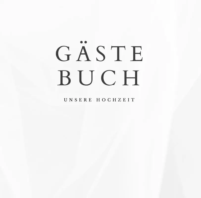 Gästebuch 'Unsere Hochzeit'- Hochzeitsgästebuch Premium Hardcover 78 Seiten