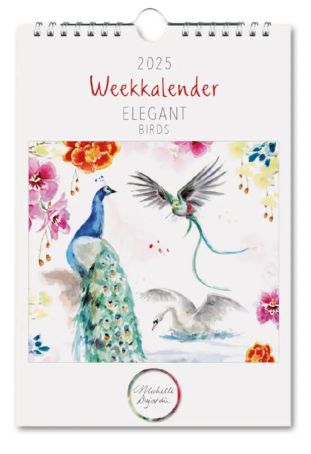 Michelle Dujardin, birds, weekkalender 2025