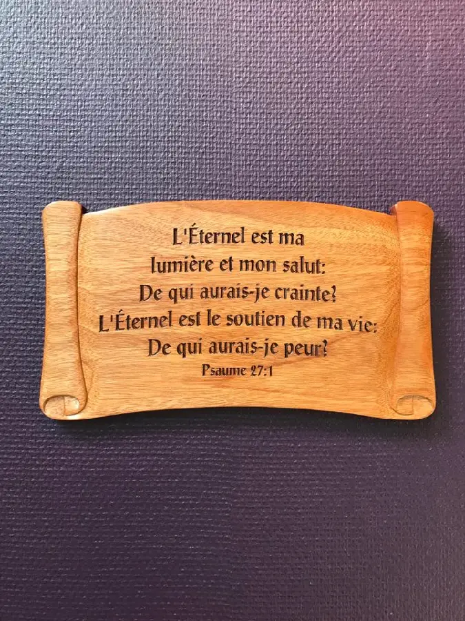 Wandbord 34x20 l''''''''Eternel est ma l
