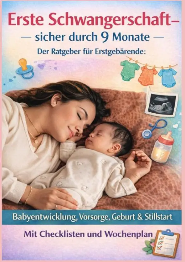 ERSTE SCHWANGERSCHAFT - SICHER DURCH 9 MONATE DER RATGEBER FÜR ERSTGEBÄRENDE Babyentwicklung, Vorsorge, Geburt & Stillstart