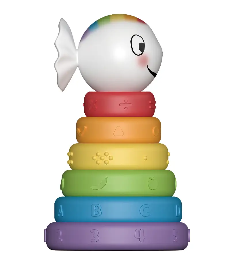 Klein wit visje stapeltoren