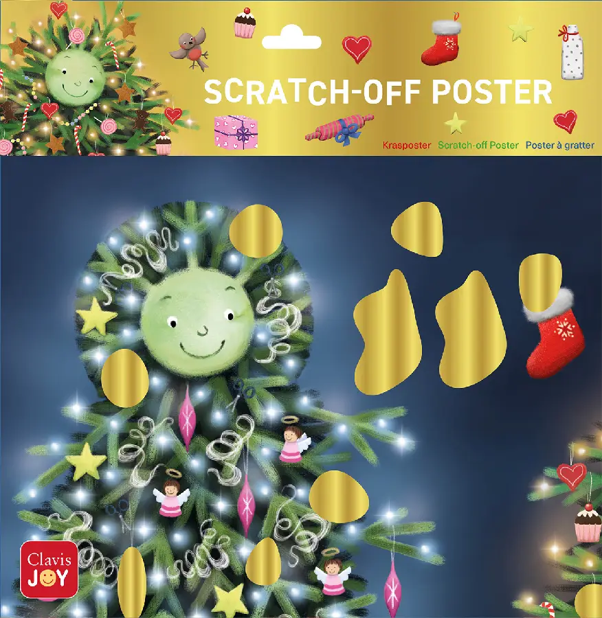 Scratch-off Poster De kleine kerstboom