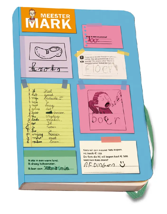 Notitieboek A5, zachte kaft: Meester Mark