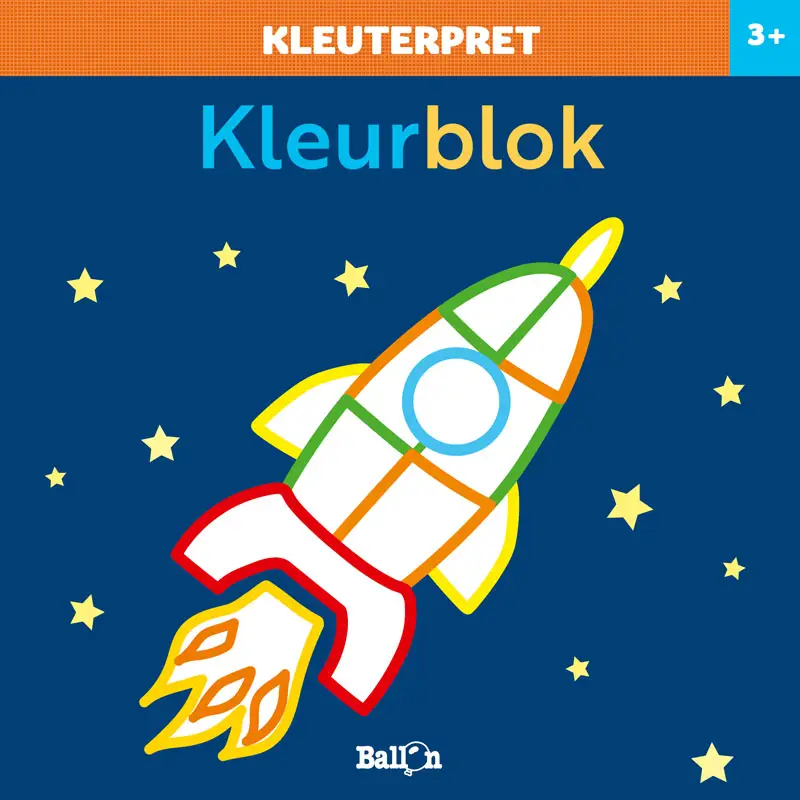 Kleurblok 3+ raket
