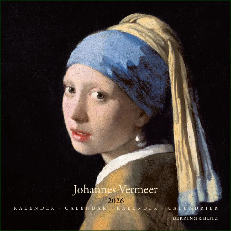 Vermeer mini maandkalender 2026