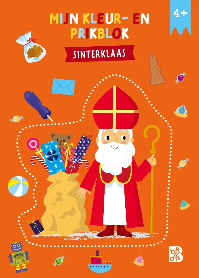 Kleur- en prikblok Sinterklaas
