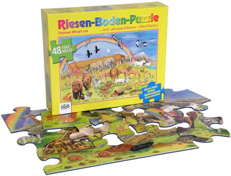 Puzzel vloer ark van noach 92x62cm