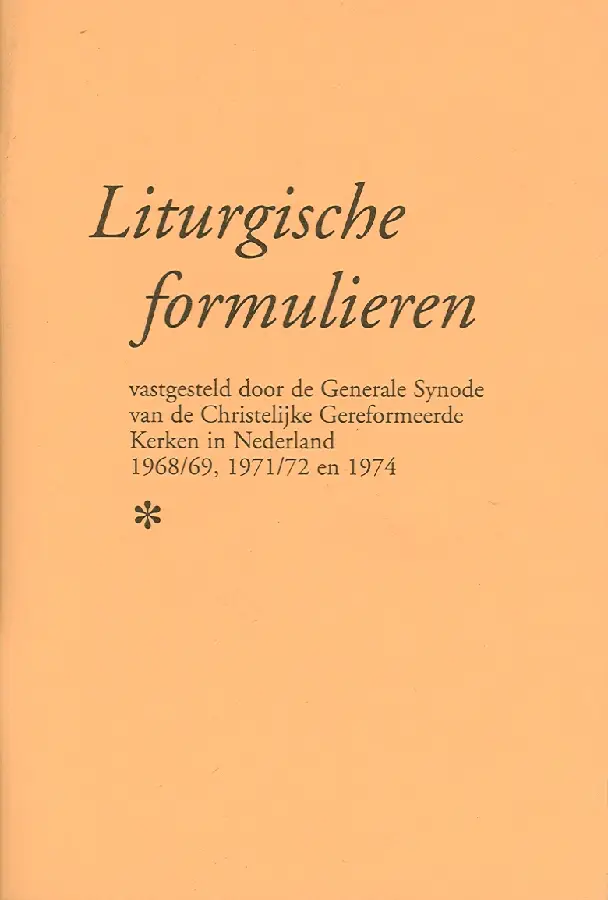 Liturgische formulieren chr ger kerk