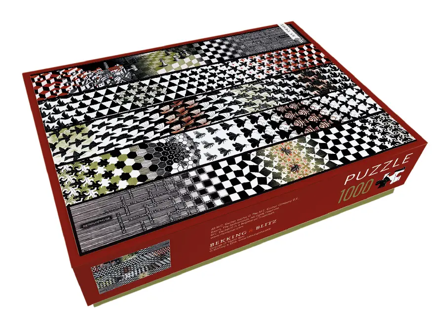 Puzzel 1.000 st Metamorphose lll M.C. Escher