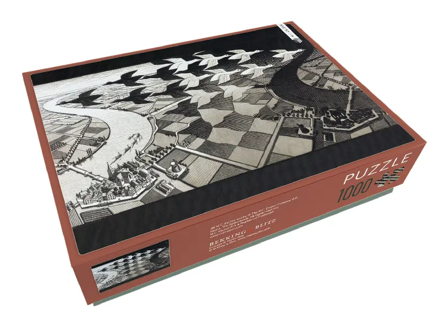 Puzzel 1.000 st Day and Night M.C. Escher