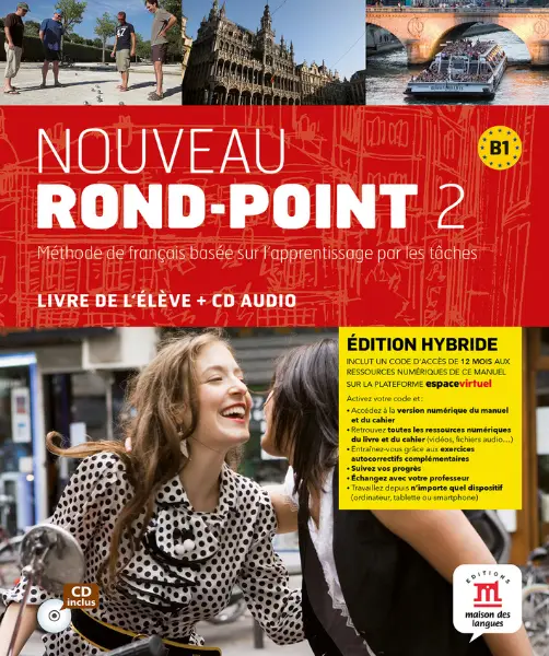 Nouveau Rond-point 2 Éd. hybride Livre de l´élève