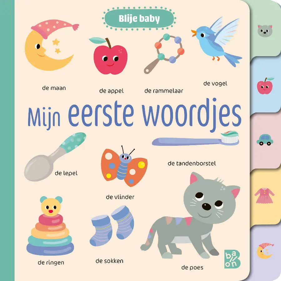 Blije baby: Mijn eerste woordjes (met in
