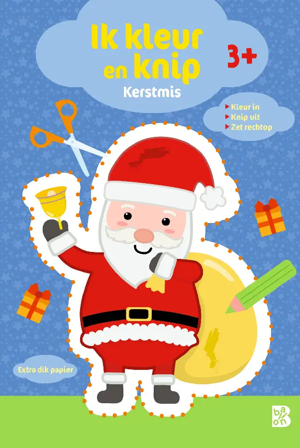 Ik kleur en knip: Kerstmis