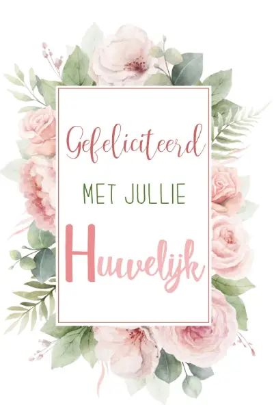 Wenskaart huwelyk