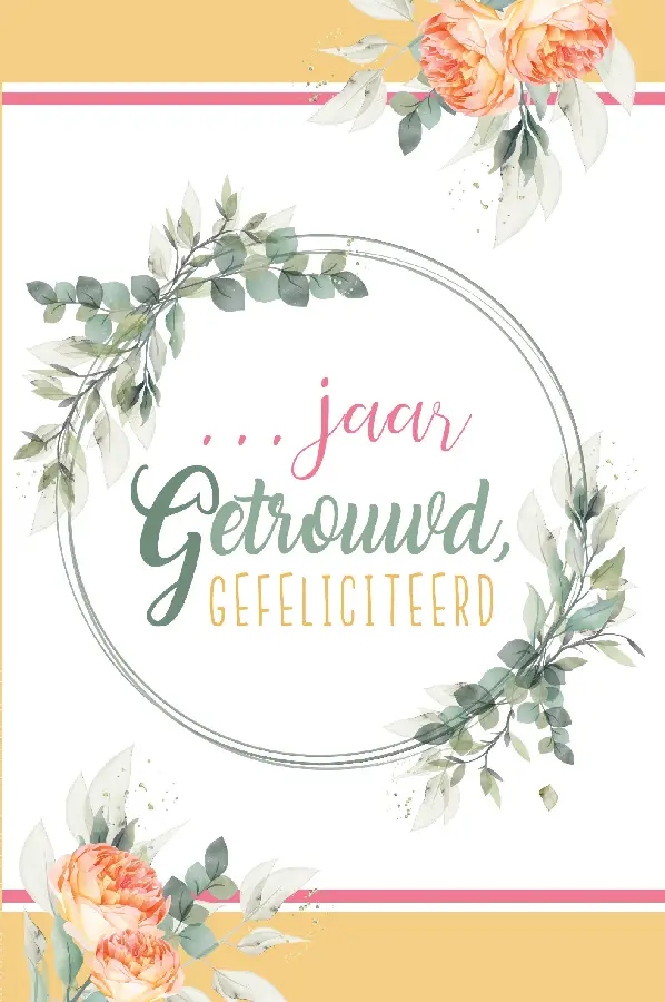 Wenskaart echtvereniging