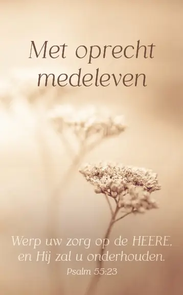 Map rouw met oprecht medeleven
