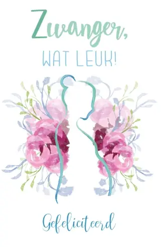 Wenskaart zwanger