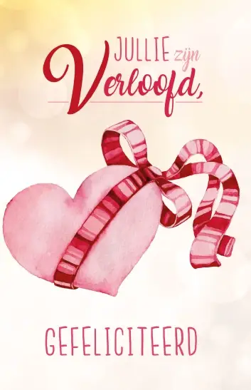 Wenskaart verloofd