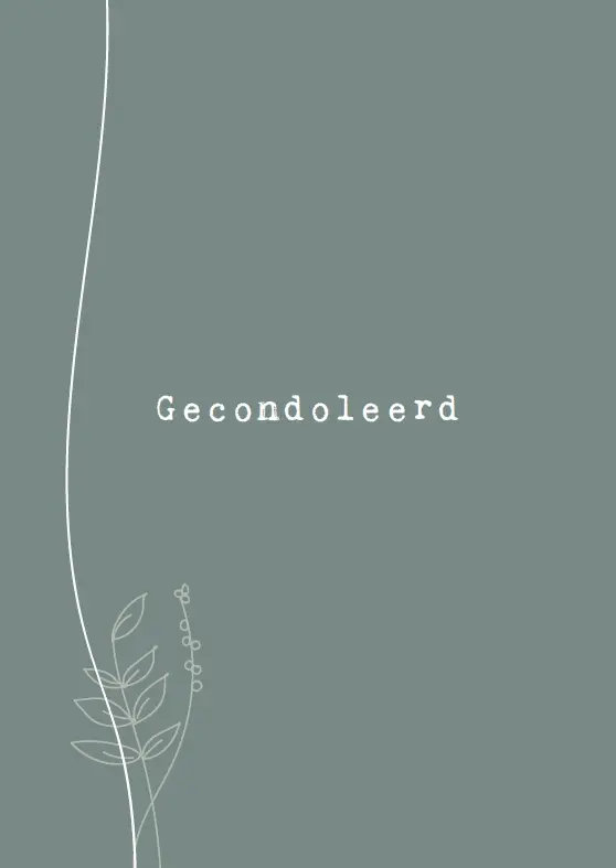Gecondoleerd