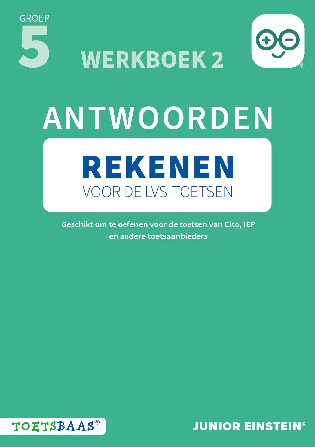 Rekenen voor de LVS-toetsen - Groep 5 - Antwoordenboek 2