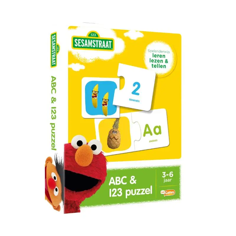 Sesamstraat ABC- en 123 puzzel