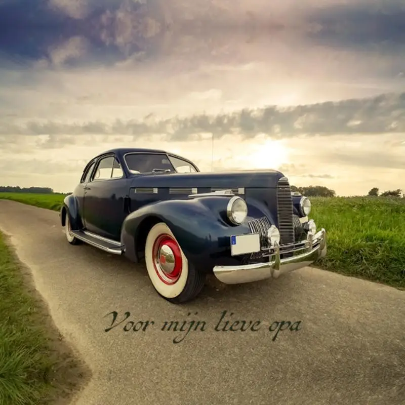 Notitieboek oldtimer + pen