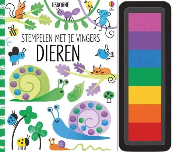 Stempelen met je vingers - Dieren