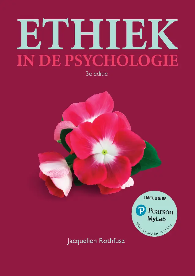 Ethiek in de psychologie, / 3e editie met MyLab NL toegangscode