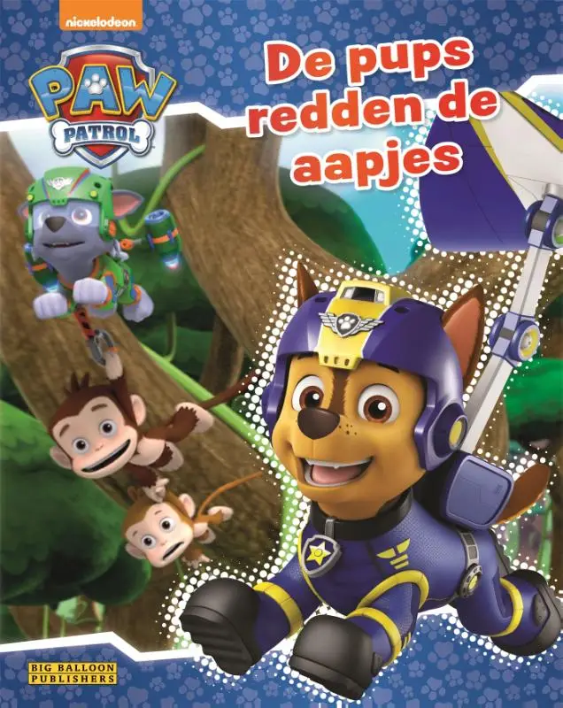 Pups redden de aapjes