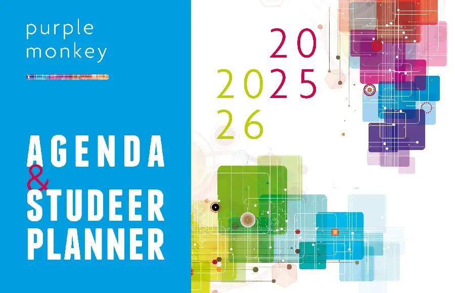 Purple Monkey agenda & studeerplanner / 2025-2026