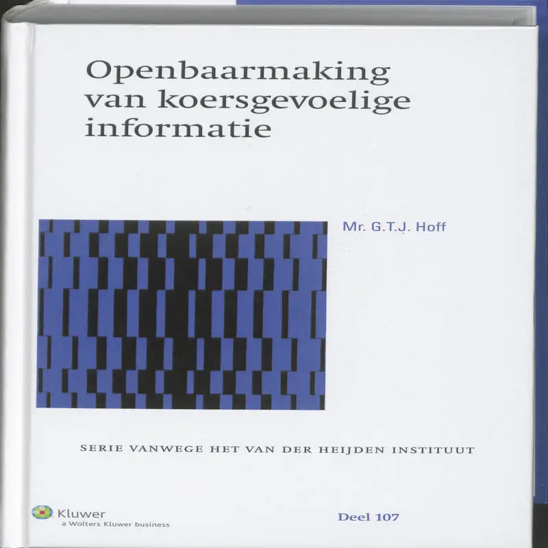 Openbaarmaking van koersgevoelige informatie